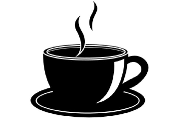 A Simple Illustration of a Coffee Cup with Steam