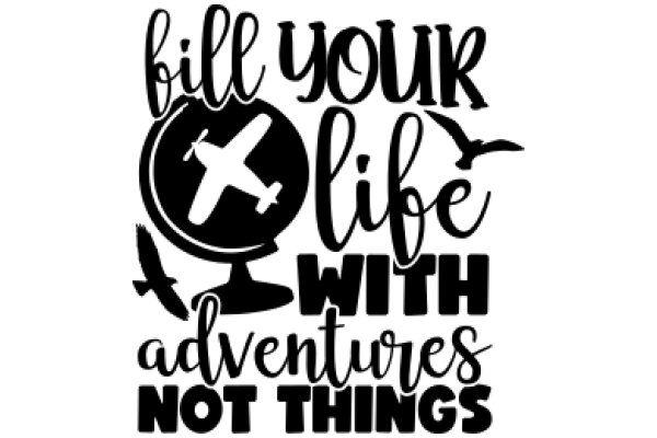 Inspirational Quote Poster: Fill Your Life with Adventures, Not Things