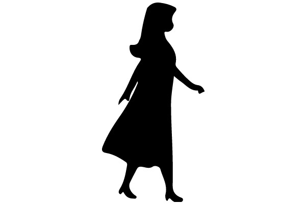 Silhouette of a Woman in a Dress