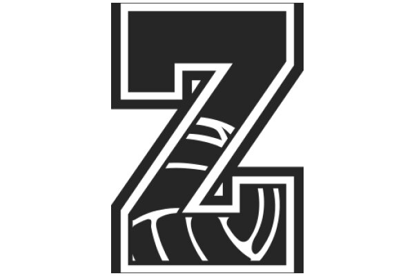 Stylized Logo of the Letter 'Z' with a Basketball Design Inside