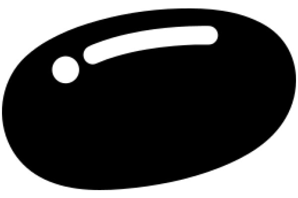 A Simple Black Oval Icon