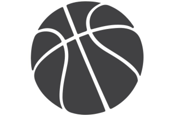 Simplicity in Design: A Basketball Icon on a Solid Background