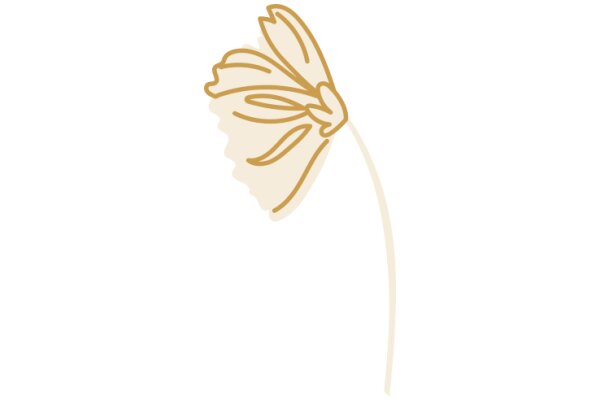 A Delicate Sketch of a Flower