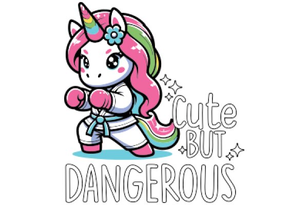 Cute Unicorn Character with a Positive Message