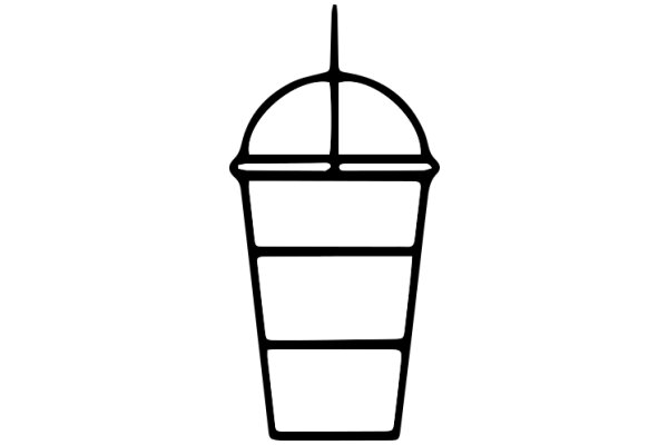 Simplistic Icon of a Cupcake Container