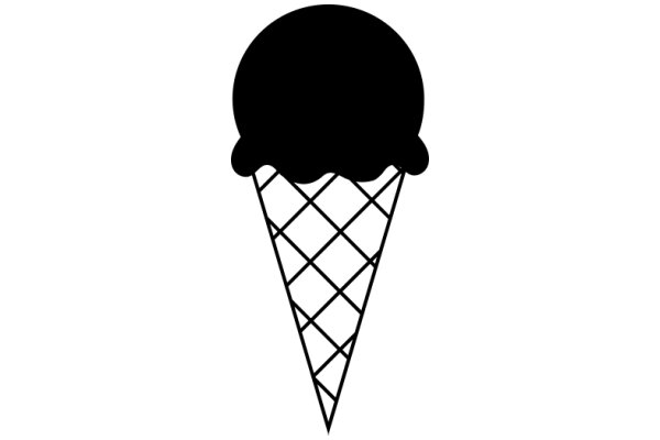 A Classic Illustration of an Ice Cream Cone