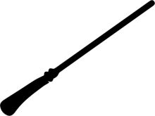 A Solitary Wand in a White Background