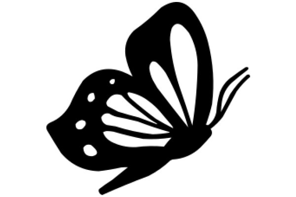 Stylized Butterfly Silhouette