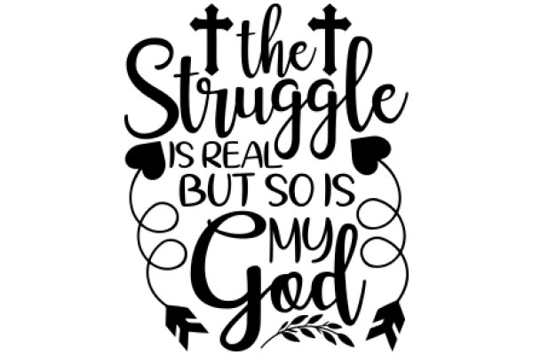 The Struggle is Real, But So is My God: A Christian Inspirational Quote