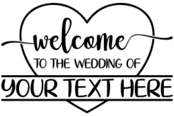 Welcome to the Wedding of Your Text Here