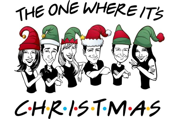 The One Where It's Christmas: A Festive Gathering of Friends