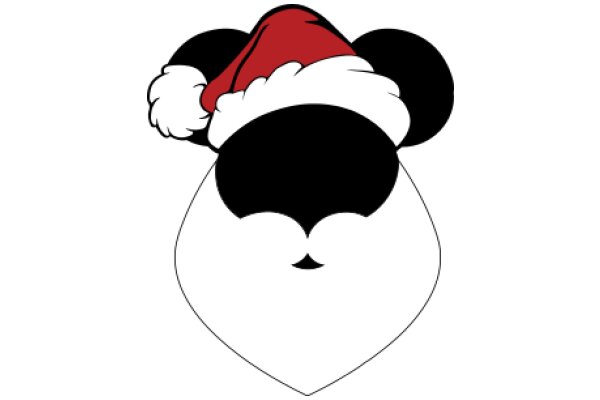 Mickey Mouse in a Festive Holiday Hat