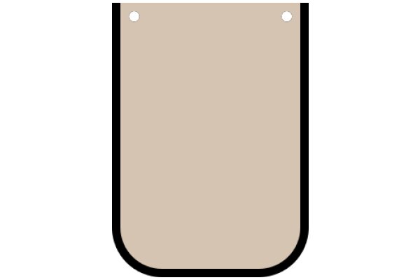 A Close-up View of a Beige-colored Object with a Black Border