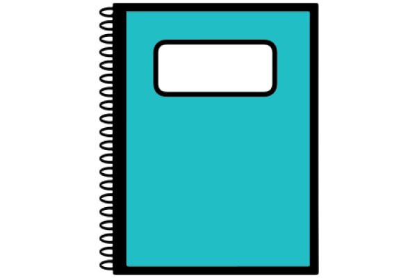 A Vibrant Blue Notebook with a Simple Design