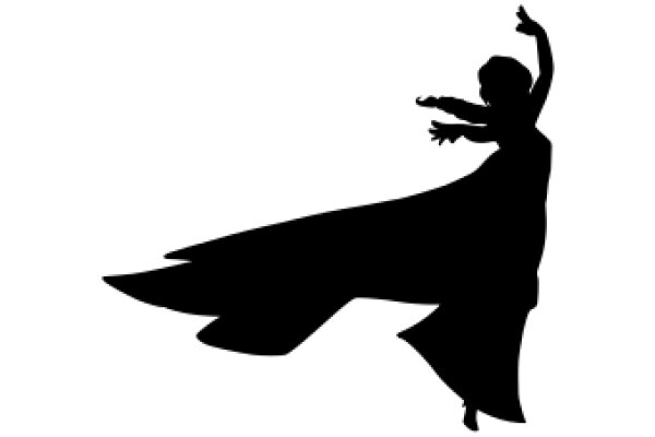 Silhouette of a Dancer in Motion