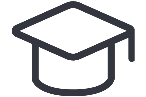 A Simple Icon of a Graduation Cap