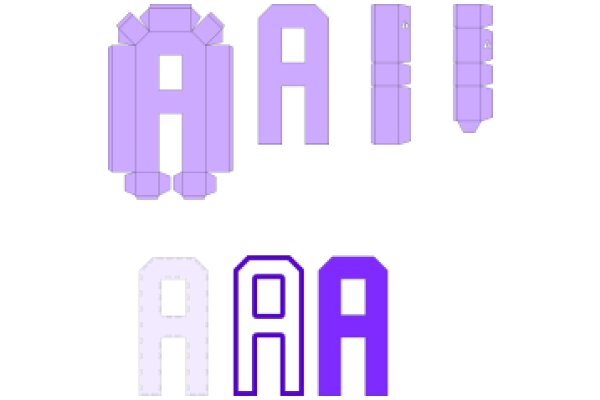 Alphabet Art: A Purple A and A Purple A