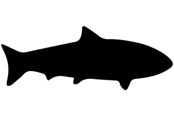 Simplistic Silhouette of a Fish