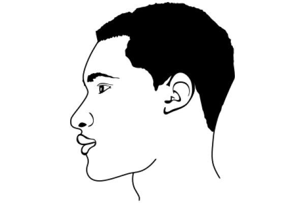 A Portrait of a Man's Profile