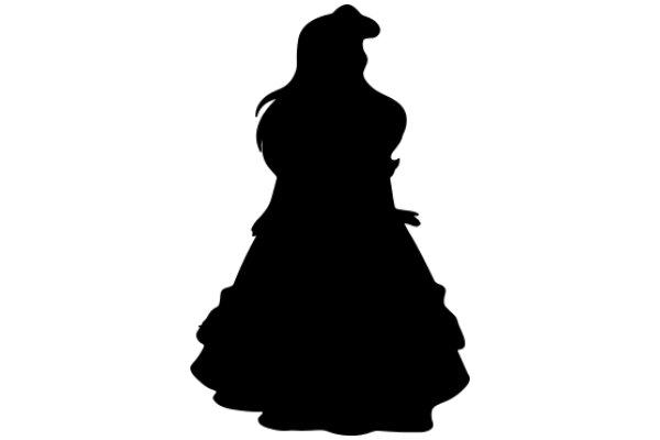 Silhouette of a Woman in a Dress