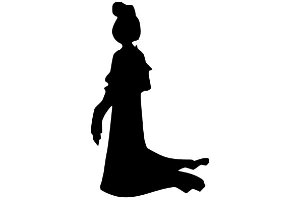 Silhouette of a Woman in a Dress