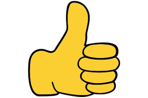 A Yellow Thumb-Up Emoji