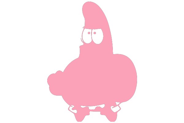 A Whimsical Pink Character: A Playful and Friendly AI Mascot