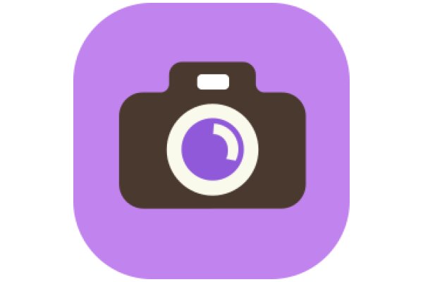 A Purple Icon of a Camera