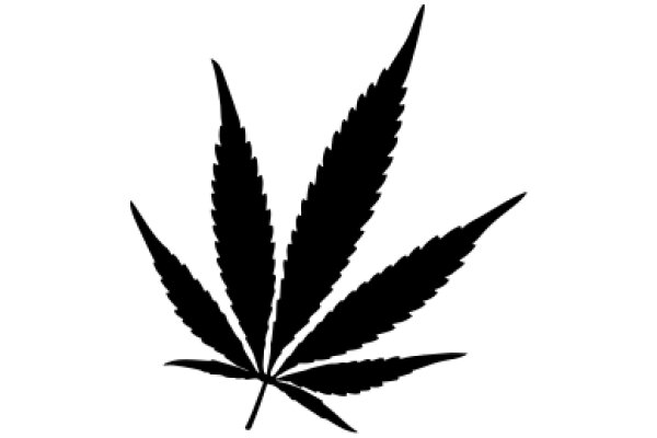 Silhouette of a Cannabis Leaf