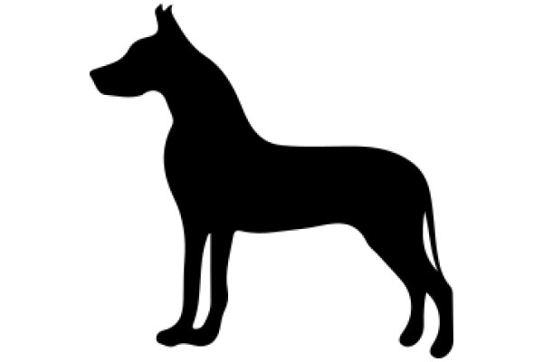 A Silhouette of a Dog