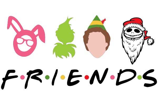 Friends: A Collection of Iconic Characters and Symbols