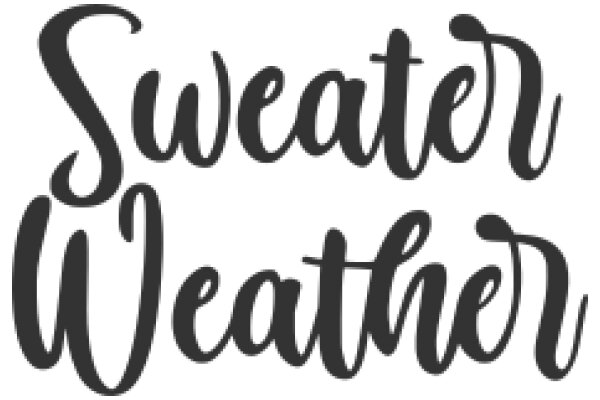 Stylish Text Logo for Sweater Weather