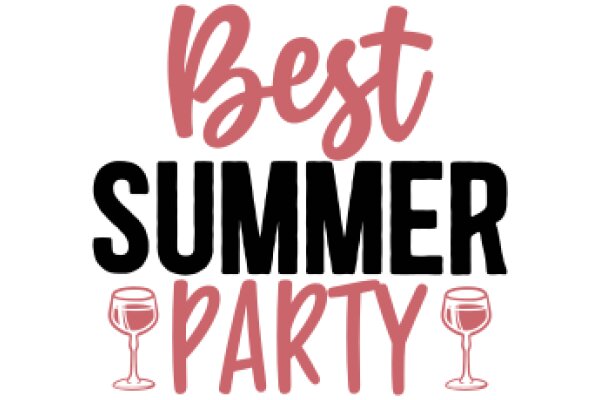 Best Summer Party: A Graphic Design for a Wine-Themed Event