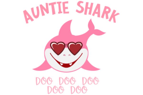 Auntie Shark's Playful Pink Logo