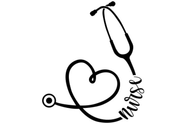 A Stylish Illustration of a Heart and Stethoscope