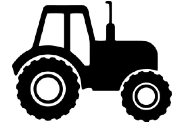 Simplified Icon of a Tractor