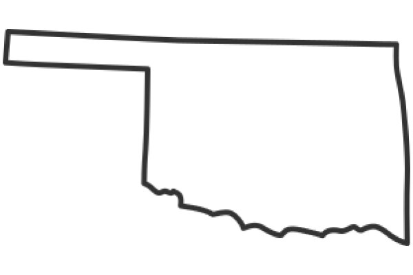 Simplified Map of a State: A Graphic Representation of Geographical Boundaries