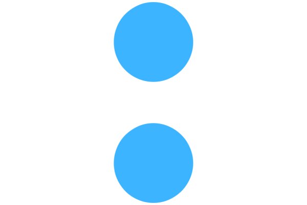 Simplicity in Design: A Blue Circle on a White Background