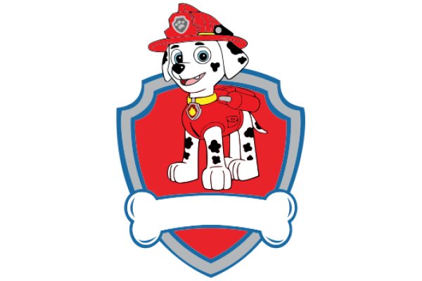 A Playful Portrayal of a Dalmatian Firefighter