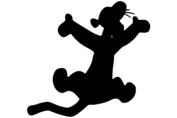 Silhouette of a Jumping Character