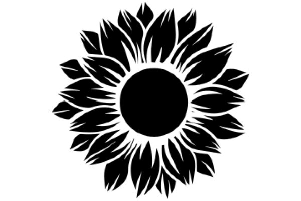 Stylized Sunflower Design with Color Scheme