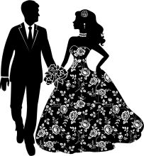 A Silhouette of a Couple's Special Day