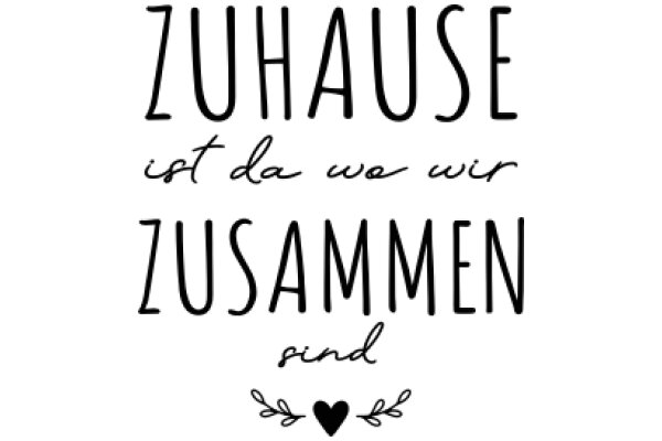 Zuhauser: A German-Language Poster