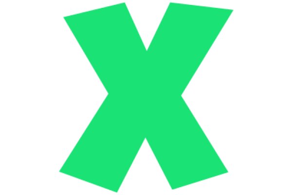 Vibrant Green X Logo