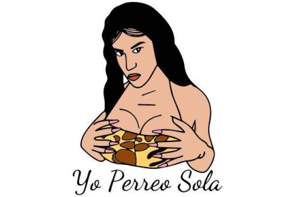 Yo Perreo Sola: A Cartoon Illustration of a Woman in a Bikini