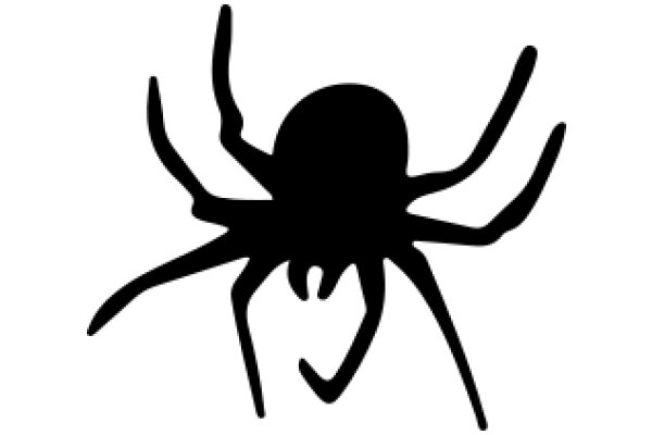 Silhouette of a Spider: A Minimalist Artwork