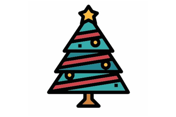 Vibrant Christmas Tree Illustration