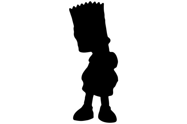 Silhouette of a Character from a Popular Animation Series