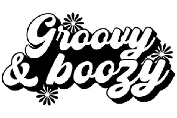 Stylized Text Logo for 'Groovy & Boozy'