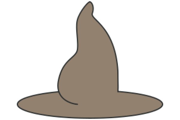 A Simple Illustration of a Brown Hat